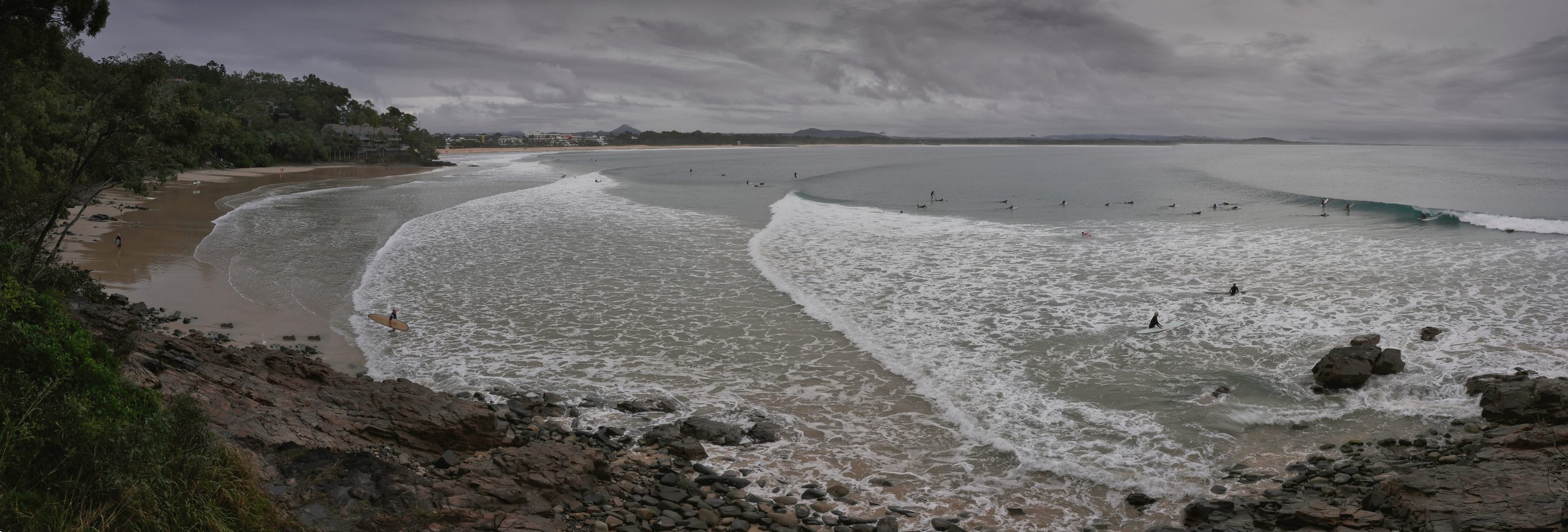 Noosa Heads — the main beach and point, early morning